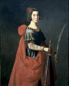 سانت كاترين من الإسكندرية. 1636 (زيت على قماش) بواسطة فرانسيسكو دي زورباران