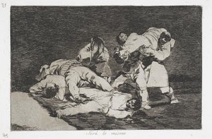 نفس الشيء من سلسلة Disasters of War بواسطة فرانسيسكو دي جويا