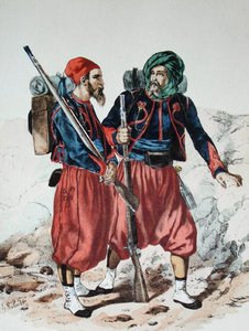 الزواف ، حوالي 1860 (لون ليثو)