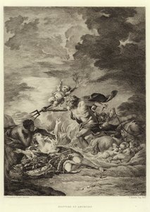 Neptune et Amymone (نقش) بواسطة فرانسوا (بعد) باوتشر