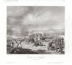 Combat de Saalfeld بواسطة Francois Augustin Desmoulins