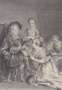 كيوبيد يدرس L'Amour-Preceptor ، 1730.