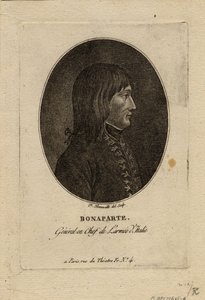 نابليون كقائد للجيش الإيطالي ، ج. 1798 بواسطة فرانسوا بونفيل