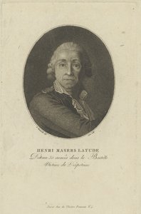 صورة هنري ماسرس دي لاتود 1725-1805 ، ج. 1793. بواسطة فرانسوا بونفيل