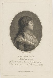 صورة مدام رولاند 1754-1793 ، ج. 1800. بواسطة فرانسوا بونفيل
