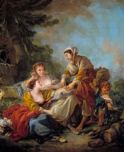 العراف. لوحة لفرانسوا باوتشر (1703-1770) القرن الثامن عشر. بواسطة فرانسوا باوتشر