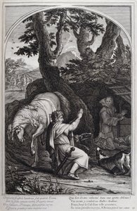 رسم توضيحي من "حياة القديس برونو ، مؤسس النظام الكارثوسي" باريس 1660. بعد لوحات Eustache Le Sueur ونقشها Fran Sois Chauveau © UIG / Leemage بواسطة فرانسوا شوفو