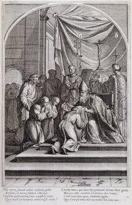 رسم توضيحي من "حياة القديس برونو ، مؤسس النظام الكارثوسي" باريس 1660. بعد لوحات Eustache Le Sueur ونقشها Fran Sois Chauveau © UIG / Leemage بواسطة فرانسوا شوفو