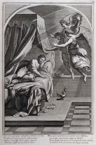 رسم توضيحي من "حياة القديس برونو ، مؤسس النظام الكارثوسي" باريس 1660. بعد لوحات Eustache Le Sueur ونقشها Fran Sois Chauveau © UIG / Leemage بواسطة فرانسوا شوفو
