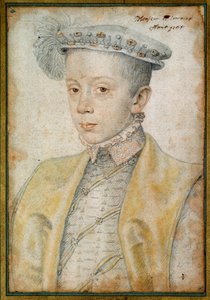 صورة لتشارلز الثاني دوق لورين وبار (1543-1608). رسم دم وحجر أسود بواسطة كلويه فرانسوا (1515-1572) بواسطة فرانسوا كلويت
