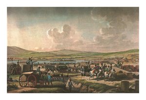 نابليون يزور أعمال الحصار في Danzig بقيادة المارشال Lefebvre ، 9 مايو 1807 ، c1850 بواسطة فرانسوا ديكيفاوفيلر