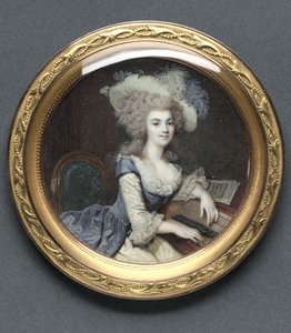 صورة لامرأة في Harpsichord ، ج. 1788.