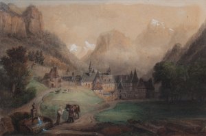 La Grande Chartreuse 1869 (ألوان مائية على ورق)