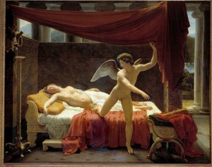 لوحة L'Amour et Psyche لإدوارد بيكو (1786-1868) 1817 صن. 2،33 × 2،91 م - كيوبيد و سايكي. لوحة إدوارد بيكو (1786-1868)
