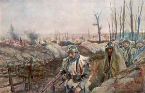 خندق فرنسي في قرية سوتشيز ، أرتوا ، فرنسا ، 18 ديسمبر 1915 ، 1926.