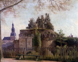 "الخنادق الكبيرة" لبوابة سانت مالو في دينان - بقلم ف. جومبو ، أواخر القرن التاسع عشر بواسطة فرانسوا جومبو