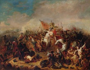 معركة هاستينغز عام 1066 بواسطة فرانسوا هيبوليت ديبون