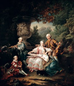لويس دو بوشيه (1645-1716) ماركيز دي سورش وعائلته ، 1750