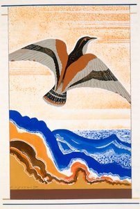 طائر بورتنت ، رسم توضيحي من L&39;Odyssee ، من قبل هومر ، ترجمة فيكتور بيرارد ، 1929-1933 بواسطة فرانسوا لويس سميث