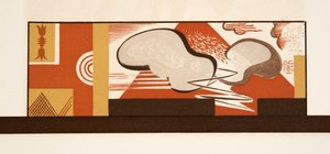 رسم توضيحي من Prométhée Enchaîné بواسطة Aeschylus ، حانة. 1941 (استنسل) بواسطة فرانسوا لويس سميث