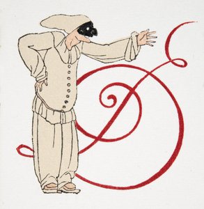 حرف D ، من شخصيات كوميديا ، حانة. 1922 (استنسل طباعة) بواسطة فرانسوا لويس سميث