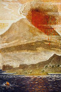 الأوديسة التي كتبها Homere: Ulysses تقترب من جزيرة بركان سايكلوب ، محفورة بواسطة ثيو شميد ، 1930-1933 litho بواسطة فرانسوا لويس سميث