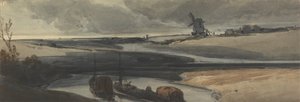 مشهد القناة الفرنسية ، 1810 (مرحاض على ورق)