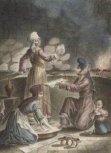خبز المرأة التركية ، 1790 بواسطة فرانسوا ماري روسي