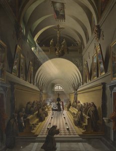 داخل دير Capuchin ، c.1820