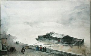 السين ، 1843 (مرحاض على ورق) بواسطة فرانسوا ماريوس جرانيت