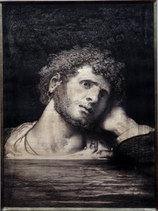 لوحة توضح رواية "عمال البحر" بقلم فيكتور هوغو (1802-1885): رسم بقلم فرانسوا نيكولاس شيفلارت (1825-1901) 1882 باريس ، ميزون فيكتور هوغو