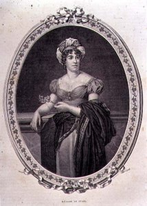 صورة لمدام دي ستيل (1766-1817) نقشها جون كوارتلي (نقش)