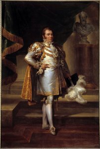 صورة على الأقدام لتشارلز فرديناند دارتوا ، دوق بيري (1778-1820) ، ممثل بزي الأمير فرانسوا أمام تمثال نصفي لهنري الرابع. لوحة فرانسوا جيرارد (1770-1837) 1819 Dim. 2،4 x 1،6 م - صورة تشارلز فرديناند دارتوا ، دوق بواسطة البارون فرانسوا باسكال سيمون جيرار