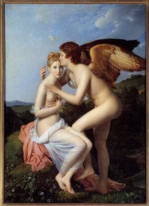 Psyche et l'Amour لوحة لفرانسوا جيرارد (1770-1837) 1798 صن. 1.86x1.32 م بواسطة البارون فرانسوا باسكال سيمون جيرار