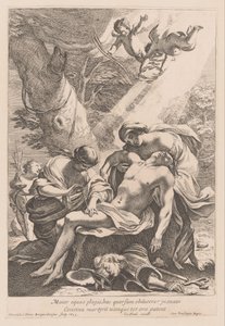 Martelaarschap van de heilige Sebastiaan على الفارس الأكبر أن يغطيه بالضربات (...) (العنوان على الشيء) بواسطة جان ليبلوند (أنا)