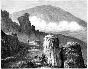 The Brocken ، أو Blocksberg ، جبال هارز ، ألمانيا ، القرن التاسع عشر