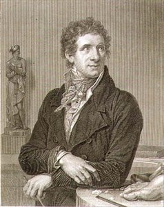 صورة أنطونيو كانوفا (1757-1822) نقشها ويليام هنري ورثينجتون (1790 - ص 1839) (نقش) بواسطة فرانسوا كزافييه (بعد) فابر