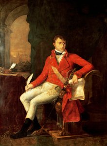 Portrait of Napoleon I Bonaparte in uniform of first consul بواسطة فرانسوا كزافييه (Attr. To) Fabre