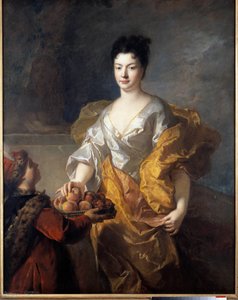صورة لدوقة القوة. لوحة فرانسوا دي تروي (1645 - 1730)