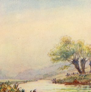 رسم توضيحي لـ The Scholar-Gipsy بواسطة ماثيو أرنولد (لون ليثو) بواسطة فرانك ادامز