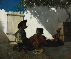 إيطالي  Dolce far niente حلو لا يفعل شيئًا بواسطة فرانك بوشر