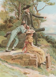 ساحة المعركة القديمة (chromolitho) بواسطة فرانك داد