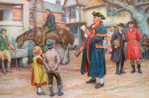 تاون كريير يقرأ الأخبار ، حوالي عام 1925 (بصمة الشاشة) بواسطة فرانك داد