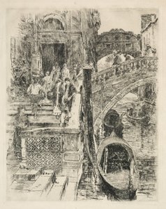 جسر التنهدات ، البندقية ، 1883.