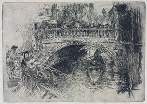 جسر البندقية ، 1884. بواسطة فرانك دوفينك