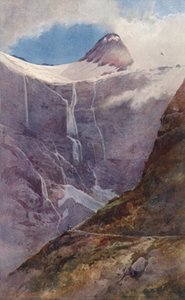 نيوزيلندا: على ممر ماكينون (طباعة حجرية ملونة)