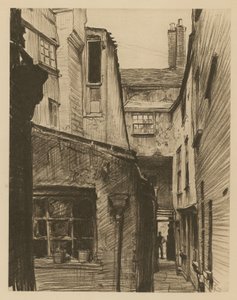The Old Horse and Groom ، الجزء الخلفي من Holborn Above Bars ، لندن (حفر) بواسطة فرانك لويس إيمانويل