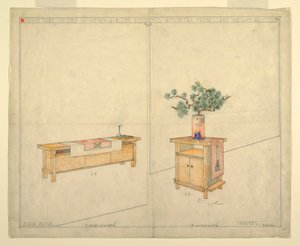 مقعد البيانو وتابوريت ، سكن Henry J. Allen ، ويتشيتا ، KA بواسطة هنري جيه ألين