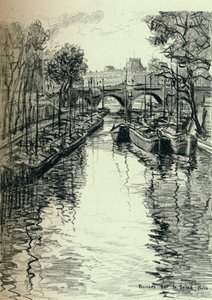 المراكب على نهر السين ، 1915 بواسطة فرانك ميلتون أرمينجتون