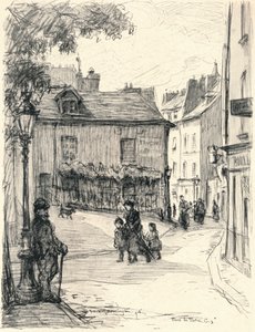 Place du Tertre ، مونتمارتر ، 1915 بواسطة فرانك ميلتون أرمينجتون